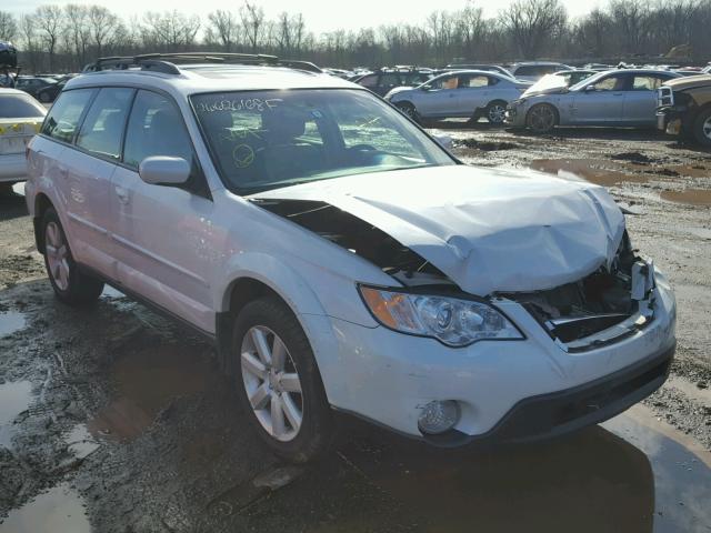 4S4BP62C487304316 - 2008 SUBARU OUTBACK 2. WHITE photo 1