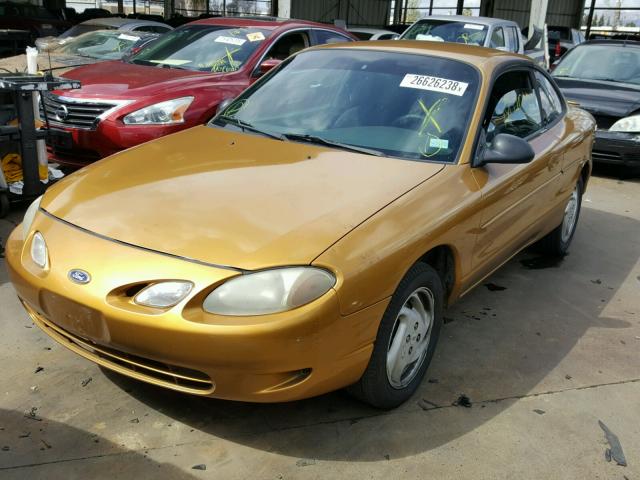 3FAFP11391R163516 - 2001 FORD ESCORT ZX2 GOLD photo 2