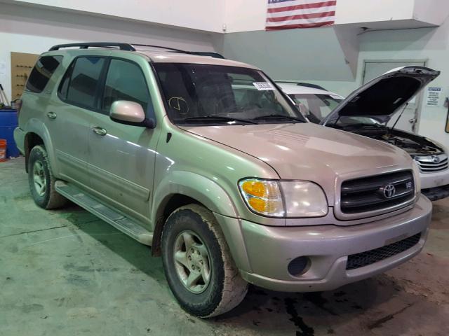 5TDBT44A91S023656 - 2001 TOYOTA SEQUOIA SR BEIGE photo 1