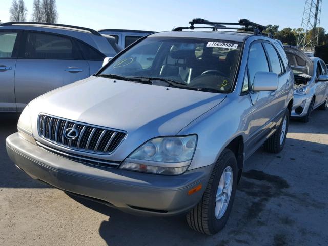 JTJHF10U210175021 - 2001 LEXUS RX 300 SILVER photo 2