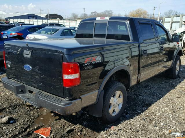 1FTPW14554KB56473 - 2004 FORD F150 SUPER BLACK photo 4