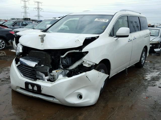 JN8AE2KP9E9102898 - 2014 NISSAN QUEST S WHITE photo 2