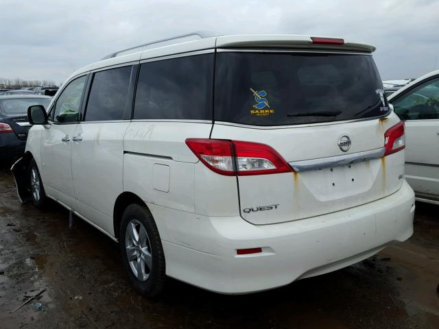 JN8AE2KP9E9102898 - 2014 NISSAN QUEST S WHITE photo 3