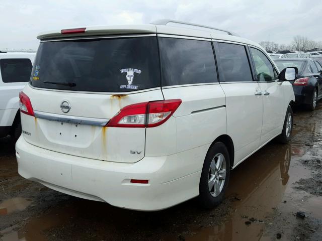 JN8AE2KP9E9102898 - 2014 NISSAN QUEST S WHITE photo 4