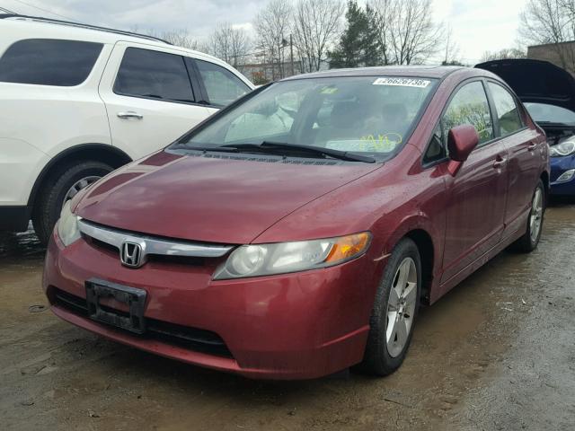 1HGFA16856L104602 - 2006 HONDA CIVIC EX MAROON photo 2