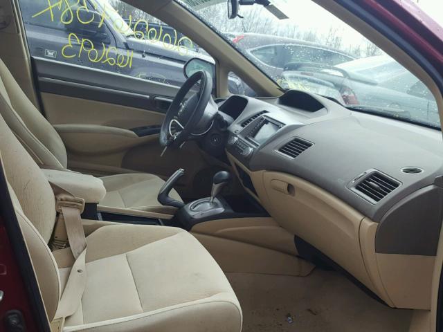 1HGFA16856L104602 - 2006 HONDA CIVIC EX მუქწითელი ფოტო 5