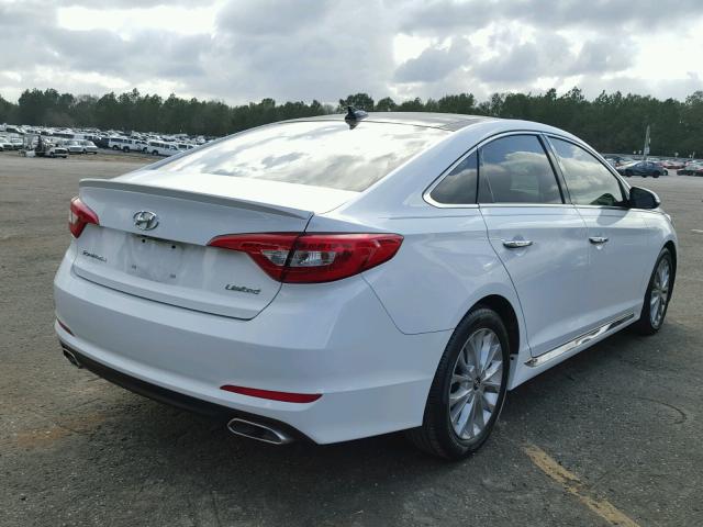 5NPE34AF3FH037692 - 2015 HYUNDAI SONATA SPO WHITE photo 4