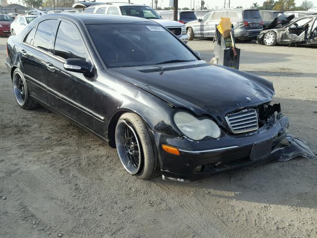 WDBRF61J72F272382 - 2002 MERCEDES-BENZ C 240 BLACK photo 1