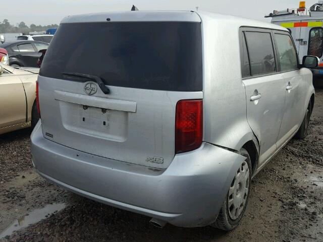 JTLZE4FE9A1116266 - 2010 TOYOTA SCION XB SILVER photo 4