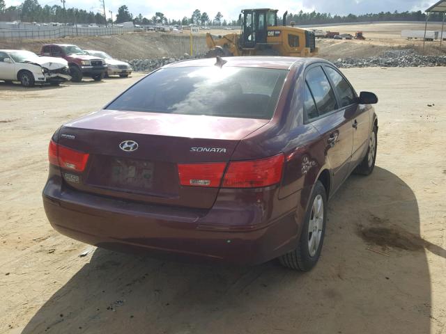 5NPET4AC3AH581530 - 2010 HYUNDAI SONATA GLS BURGUNDY photo 4