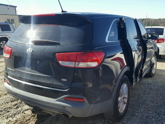 5XYPG4A35GG124991 - 2016 KIA SORENTO LX BLACK photo 4