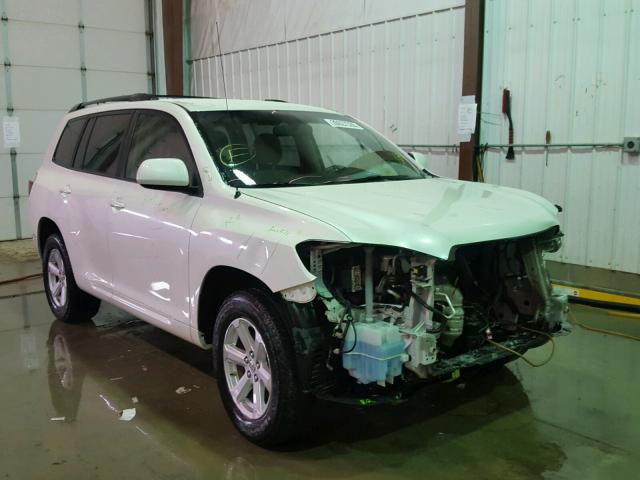 JTEES41A392132584 - 2009 TOYOTA HIGHLANDER WHITE photo 1