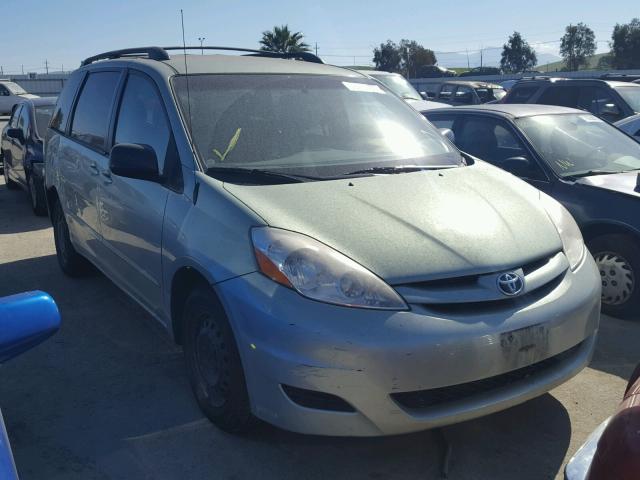 5TDZK23C48S204943 - 2008 TOYOTA SIENNA CE GREEN photo 1