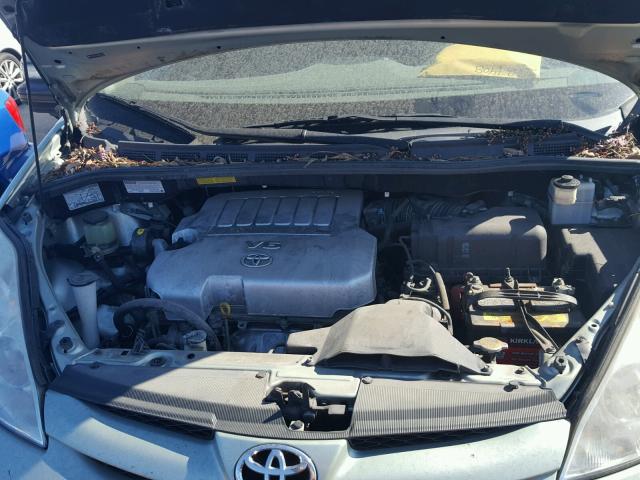 5TDZK23C48S204943 - 2008 TOYOTA SIENNA CE GREEN photo 7