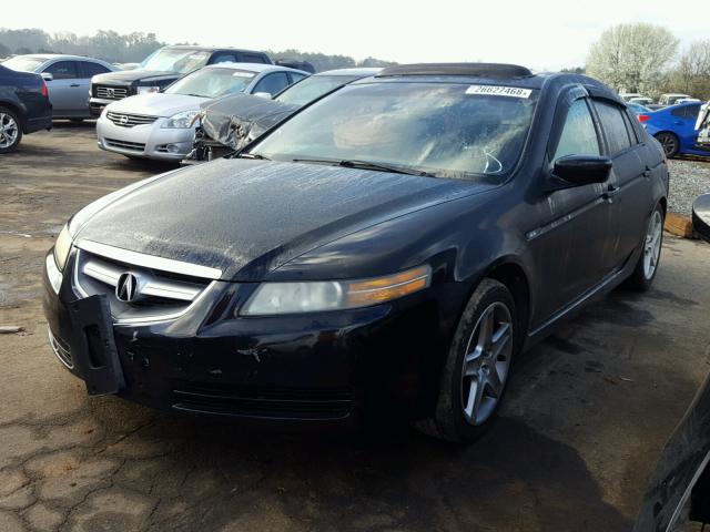 19UUA66295A043409 - 2005 ACURA TL BLACK photo 2