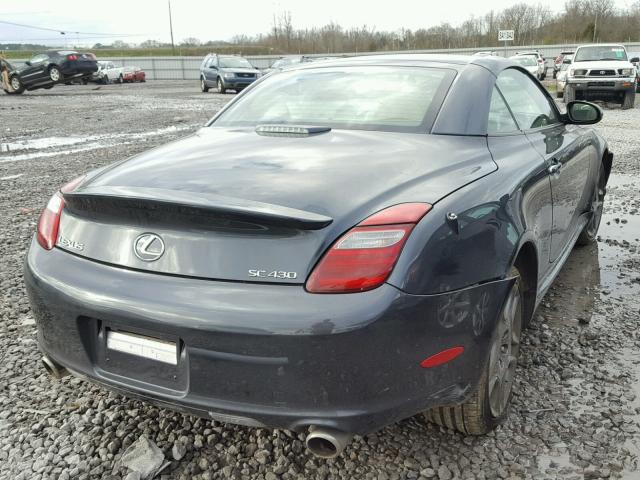 JTHFN45Y579013946 - 2007 LEXUS SC 430 GRAY photo 4