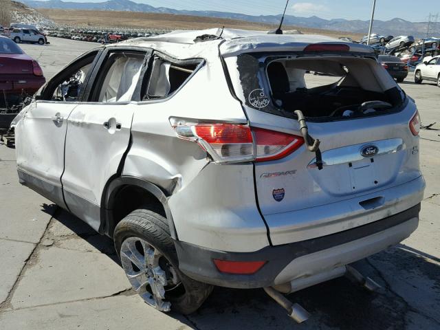 1FMCU9H99DUD57986 - 2013 FORD ESCAPE SEL SILVER photo 3