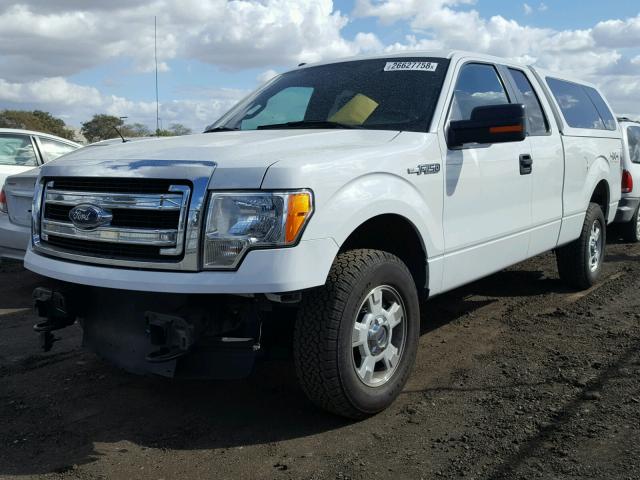 1FTFX1EFXDKD26634 - 2013 FORD F150 SUPER WHITE photo 2