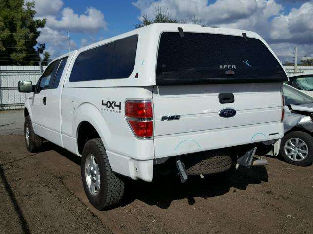 1FTFX1EFXDKD26634 - 2013 FORD F150 SUPER WHITE photo 3