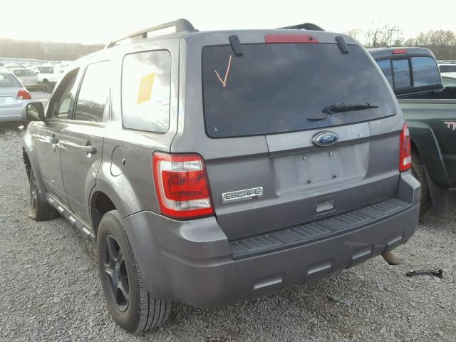 1FMCU0D70CKC10496 - 2012 FORD ESCAPE XLT GRAY photo 3