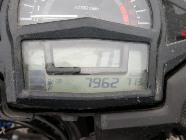 JKAEXEE18EDA16332 - 2014 KAWASAKI EX650 E GRAY photo 8