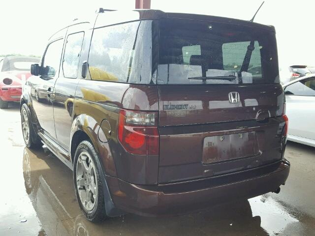 5J6YH18968L005745 - 2008 HONDA ELEMENT SC BROWN photo 3