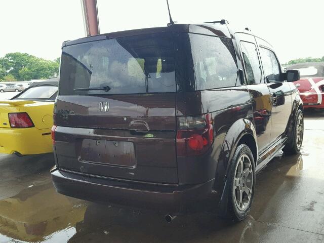 5J6YH18968L005745 - 2008 HONDA ELEMENT SC BROWN photo 4