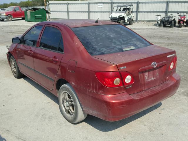 2T1BR32E66C625882 - 2006 TOYOTA COROLLA CE RED photo 3