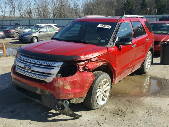 1FMHK8D89BGA25836 - 2011 FORD EXPLORER X BURGUNDY photo 2