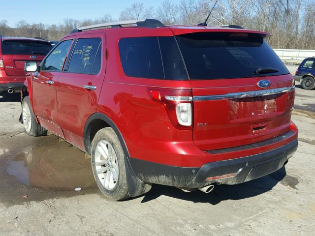 1FMHK8D89BGA25836 - 2011 FORD EXPLORER X BURGUNDY photo 3