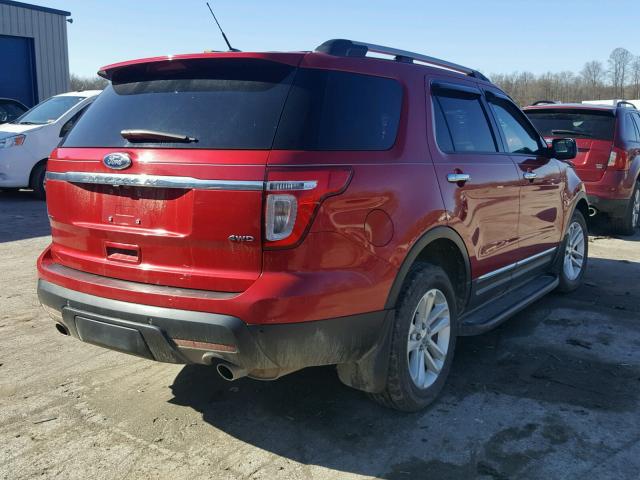 1FMHK8D89BGA25836 - 2011 FORD EXPLORER X BURGUNDY photo 4