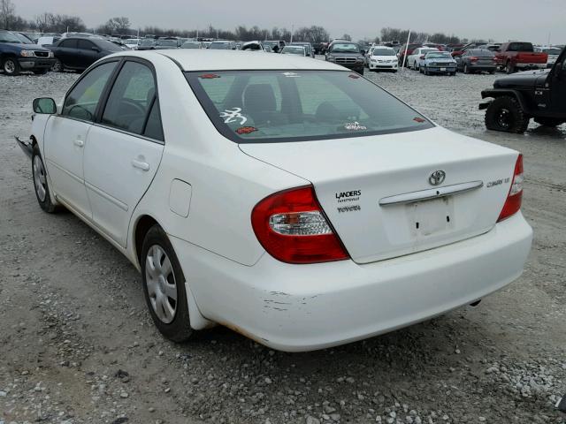 4T1BE30K14U342564 - 2004 TOYOTA CAMRY LE WHITE photo 3