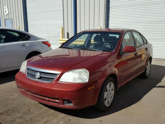 KL5JD56Z88K779116 - 2008 SUZUKI FORENZA BA RED photo 2