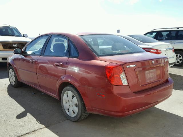 KL5JD56Z88K779116 - 2008 SUZUKI FORENZA BA RED photo 3