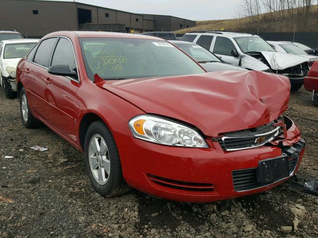 2G1WT58KX89177976 - 2008 CHEVROLET IMPALA LT RED photo 1