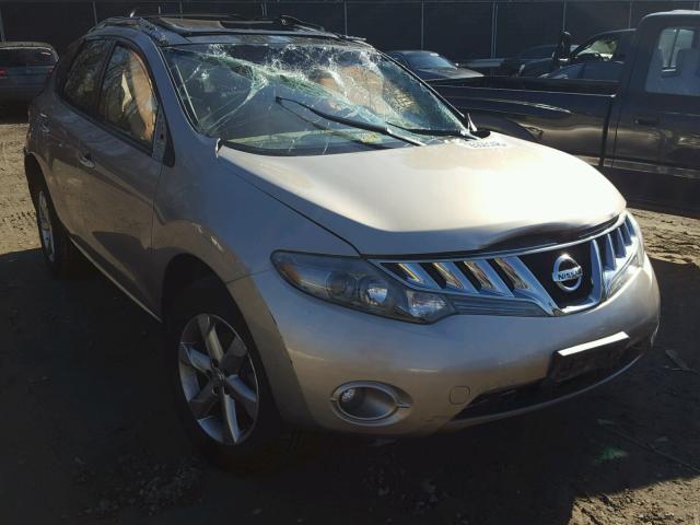 JN8AZ18U69W105759 - 2009 NISSAN MURANO S BEIGE photo 1