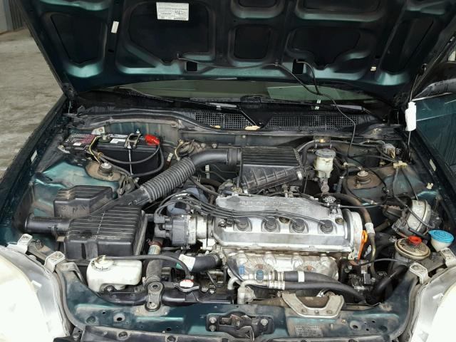 1HGEJ6673YL049179 - 2000 HONDA CIVIC LX GREEN photo 7