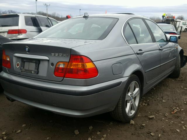 WBAEW53444PN35441 - 2004 BMW 330 XI GRAY photo 4