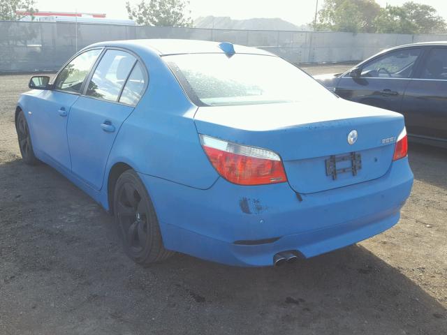 WBANA53575B862423 - 2005 BMW 525 I BLUE photo 3