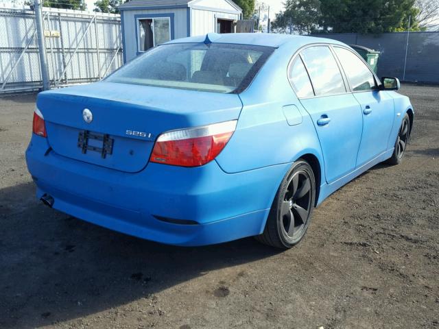 WBANA53575B862423 - 2005 BMW 525 I BLUE photo 4