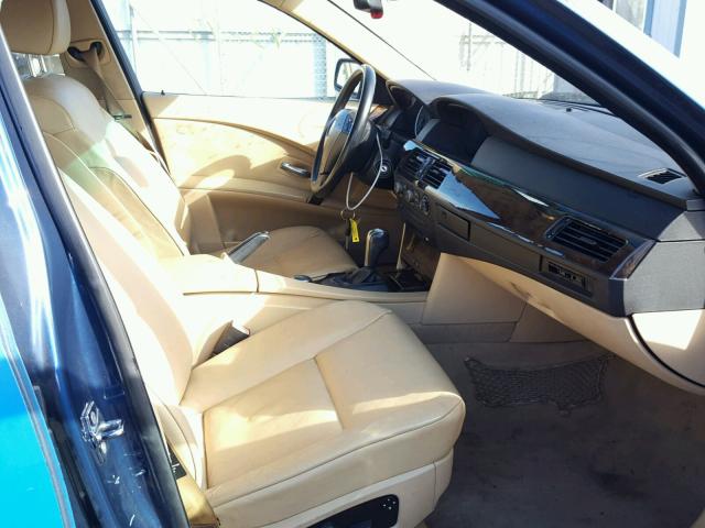 WBANA53575B862423 - 2005 BMW 525 I BLUE photo 5