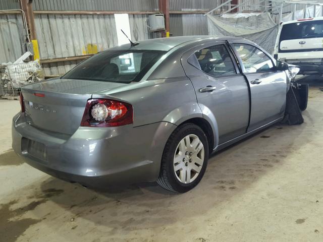 1C3CDZAB8CN110134 - 2012 DODGE AVENGER SE GRAY photo 4