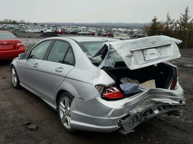 WDDGF8BB5AF365515 - 2010 MERCEDES-BENZ C 300 4MAT SILVER photo 3