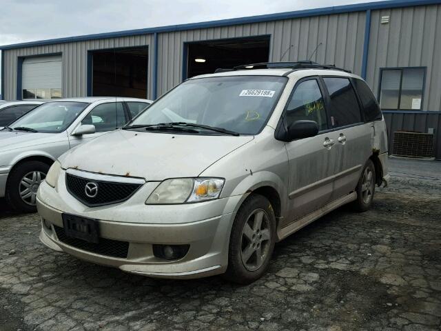 JM3LW28J030357307 - 2003 MAZDA MPV WAGON GOLD photo 2