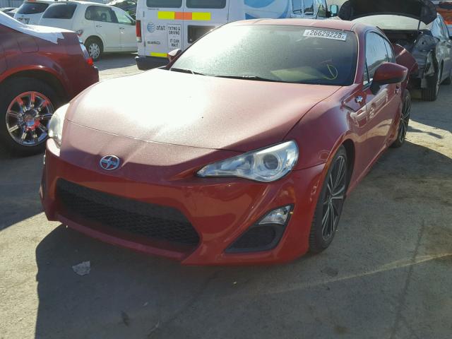 JF1ZNAA19D1705679 - 2013 TOYOTA SCION FR-S წითელი ფოტო 2