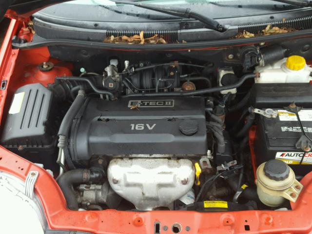 KL1TD52635B443990 - 2005 CHEVROLET AVEO BASE Kırmızı fotoğraf 7