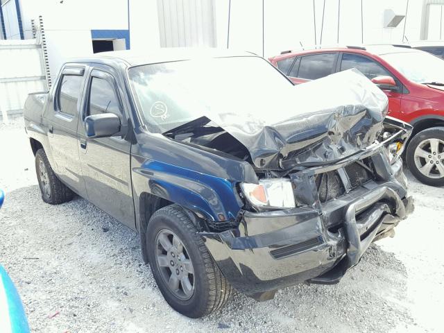 2HJYK16397H506853 - 2007 HONDA RIDGELINE BLACK photo 1