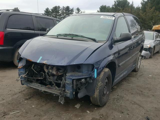 1D4GP24R85B233444 - 2005 DODGE GRAND CARA BLUE photo 2