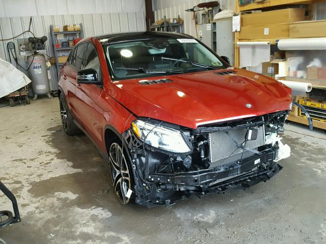 4JGED6EB0GA025326 - 2016 MERCEDES-BENZ GLE COUPE RED photo 1