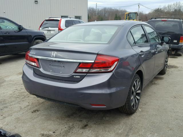 2HGFB2F96EH514185 - 2014 HONDA CIVIC EXL 灰色 照片 4